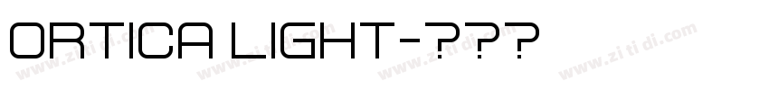 Ortica Light字体转换